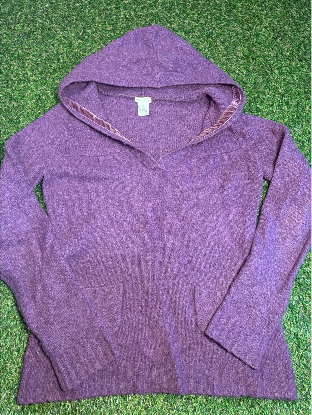 Maurices Purple Hooded Sweater Medium
